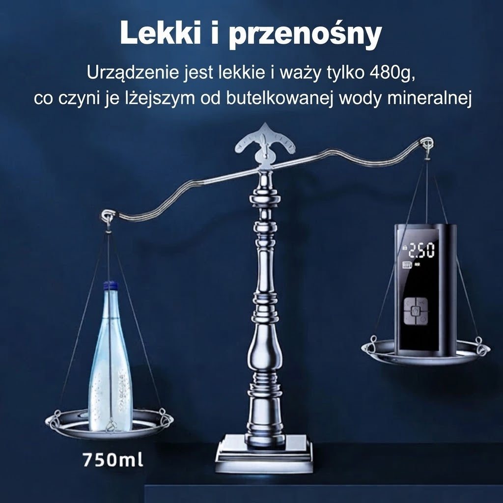 Bezprzewodowy kompresor do opon 150 PSI